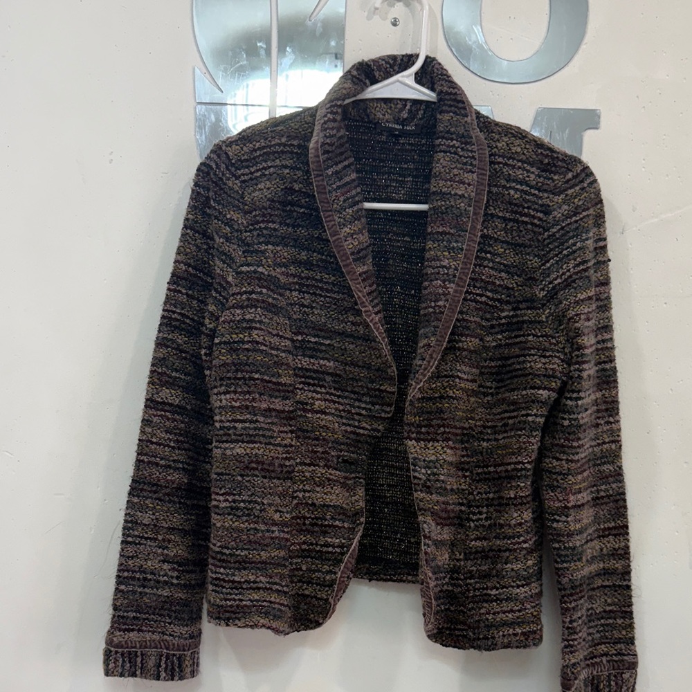Striped Brown Women's Sweater